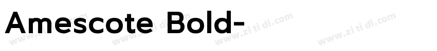 Amescote Bold字体转换